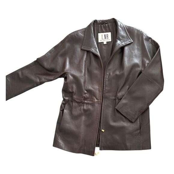 LNR Glove Tanned Leather Jacket Size M Buttery Brown Model Off Duty - Picture 11 of 12